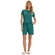 Pijama Manga Curta Cor Com Amor Feminino Adulto Póas Em Visco Comfy - VD-VERDE-VD-VERDE