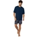 Pijama Manga Curta Lupo Masculino Adulto Gravataria Viscose Com Elastano - 2805-MARINHO