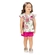Conjunto Milon Feminino Infantil Blusa Flores E Shorts Moletinho 1/3 - 452-OFFWHITE