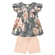 Conjunto Milon Feminino Infantil Blusa Flores E Shorts Moletinho 1/3 - 492-CINZA