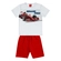 Conjunto Kyly Masculino Infantil Camiseta Estampas Sortidas Com Bermuda Moletom 4/8 - 1-BRANCO