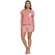 Pijama Manga Curta Cia do Corpo Feminino Adulto Inspirações Viscolycra - rosa-rosa