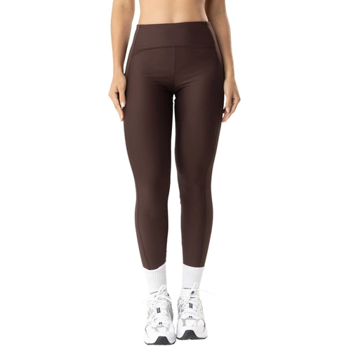 Calça Legging Fitness DelRio Adulto Diva Fit Com Ribana Canelada