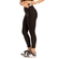 Calça Legging Fitness DelRio Adulto Diva Fit Com Ribana Canelada - PT-PRETO
