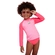 Conjunto Praia Costão Feminino Infantil Blusa Manga Longa Com Calcinha 1/3 - ROSA NEON-ROSA NEON