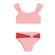 Conjunto Biquíni Costão Feminino Infantil Top E Calcinha Faixa Coração Estampas Sortidas 4/10 - rosa-rosa