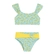 Conjunto Biquíni Costão Feminino Infantil Top E Calcinha Faixa Coração Estampas Sortidas 4/10 - AZUL-AZUL