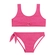Conjunto Biquíni Costão Feminino Infantil Top Coração E Calcinha Em Tecido Com Brilho 4/10 - PRATA PINK-PRATA PINK
