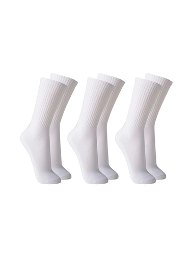 Kit 3 Pares Meias Lupo Sport Masculina Esportiva Cano Longo Algodão