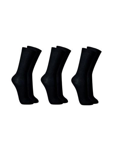 Kit 3 Pares Meias Lupo Sport Masculina Esportiva Cano Longo Algodão