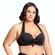 Biquíni Top Plus Size Arsie Meia Taça Reforçado Efeito Lipo Bojo Fixo E Nó UV50+ - 543-PRETO