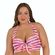 Biquíni Top Plus Size Arsie Meia Taça Reforçado Efeito Lipo Bojo Fixo E Nó UV50+ - 589-LISTRATTO