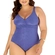 Maiô Classic Banho de Mar Trança Texturizado Sem Bojo UV50+ - 961-AZUL LUZEIRO