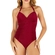 Maiô Drapee Banho de Mar Zero Barriga Texturizado Com Bojo Fixo UV50+ - 959-HIBISCO
