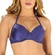 Biquíni Top Banho de Mar Texturizado Com Bojo E Pregas UV50+ - 961-AZUL LUZEIRO