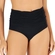 Biquíni Calcinha Hot Pant Drapee Banho de Mar Liso UV50+ - 12-PRETO
