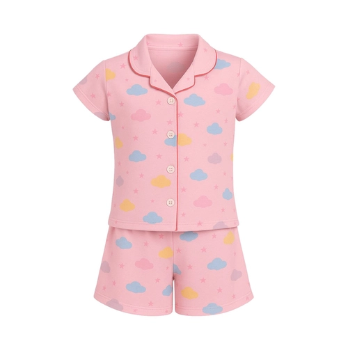 Pijama Americano Manga Curta Mafessoni Feminino Juvenil Estampas Sortidas