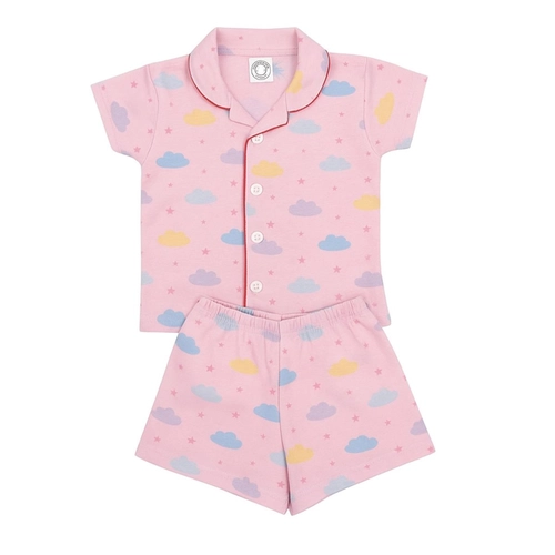 Pijama Americano Manga Curta Mafessoni Feminino Juvenil Estampas Sortidas