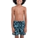 Shorts Praia Mash Masculino Infantil Microfibra Estampa Corais - AZ01-AZUL PISCINA