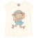 Blusa Manga Curta Brandili Feminina Em Meia Malha Algodão 1/3 - 0945-NATURAL