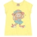 Blusa Manga Curta Brandili Feminina Em Meia Malha Algodão 1/3 - 1764-CREME BRULLE