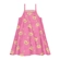 Vestido De Alcinha Brandili Infantil Feminino Estampa Sortida Em Algodão 1/3 - 0263-PINK HIMALAIA