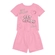 Conjunto Manga Curta Feminino Infantil Em Algodão 4/10 - 1008-ACID PINK