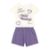 Conjunto Manga Curta Feminino Infantil Em Algodão 4/10 - 0945-NATURAL