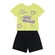 Conjunto Manga Curta Feminino Infantil Em Algodão 4/10 - 0051-VERDE