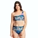 Biquíni Arsie Top Cropped Um Ombro Só Com Bojo Removível E Calcinha Hot Pants UV50+ - 592-EST FIORE