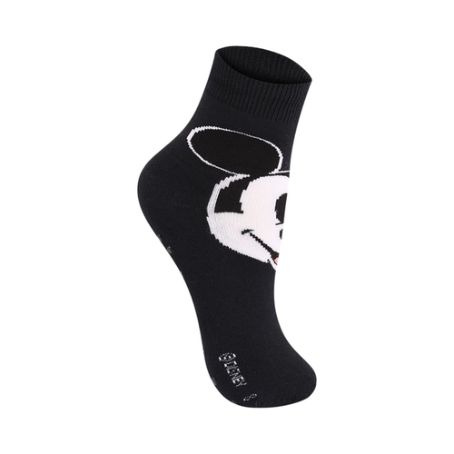Meia Cano Médio Antiderrapante Lupo Kids Infantil Unissex Mickey Minnie Disney Algodão