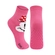 Meia Cano Médio Antiderrapante Lupo Kids Infantil Unissex Mickey Minnie Disney Algodão - 5180-ROSA