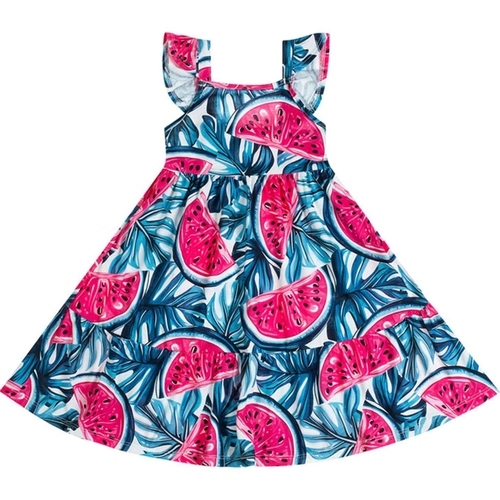Vestido kyly Infantil  Estampado Algodão 4/8