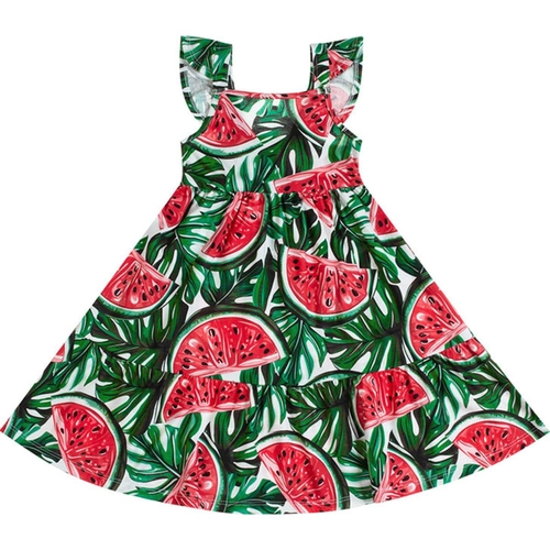 Vestido kyly Infantil  Estampado Algodão 4/8