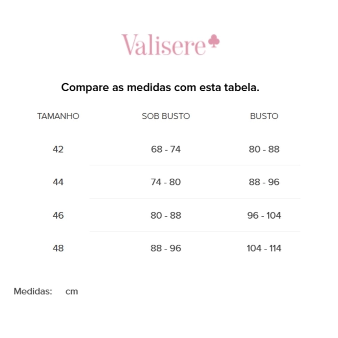 Tabela de Medidas