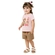 Conjunto Kyly Feminino Infantil Blusa Estampa lhama Com Shorts Moletinho 1/3 - 40071-ROSA