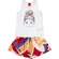 Conjunto Nadador kyly Feminino Juvenil Em Algodão Com Estampas Sortidas - 1-BRANCO