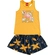 Conjunto Nadador kyly Feminino Juvenil Em Algodão Com Estampas Sortidas - 2735-AMARELO