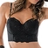 Sutiã Top Cropped DeMillus Adulto Renda Lover - 27-PRETO