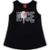 Blusa Regata Kyly Feminina Juvenil Em Algodão - 9010-PRETO