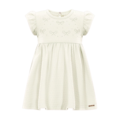 Vestido Manga Curta Alakazoo! Feminino Infantil Malha Nikko 1/3