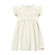 Vestido Manga Curta Alakazoo! Feminino Infantil Malha Nikko 1/3 - 011015-BRANCO OFF WHITE