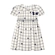 Vestido Manga Curta Alakazoo! Feminino Infantil Malha Nikko Quadriculado E Lacinhos 1/3 - R5523P-CLASSIC MARINHO