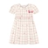 Vestido Manga Curta Alakazoo! Feminino Infantil Malha Nikko Quadriculado E Lacinhos 1/3 - R5522P-CLASSIC ROSA