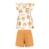 Conjunto Alakazoo! Feminino Infantil Blusa Manga Curta Com Shorts Malha Nikko 1/3 - R5823P-MACA LARANJA