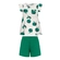 Conjunto Alakazoo! Feminino Infantil Blusa Manga Curta Com Shorts Malha Nikko 1/3 - R5822P-MACA VERDE
