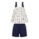 Conjunto Alakazoo! Feminino Infantil Blusa de Alças Com Shorts Malha Nikko 1/3 - R5523P-CLASSIC MARINHO