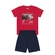 Conjunto Kamylus Masculino Juvenil Camiseta Estampa Surf E Bermuda Moletinho - VM0025-AMORE