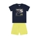 Conjunto Kamylus Masculino Juvenil Camiseta Estampa Surf E Bermuda Moletinho - AZ0018-MARINHO