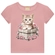Blusa Manga Curta Milon Gatinha Em Cotton 4/8 - 40117-ROSA